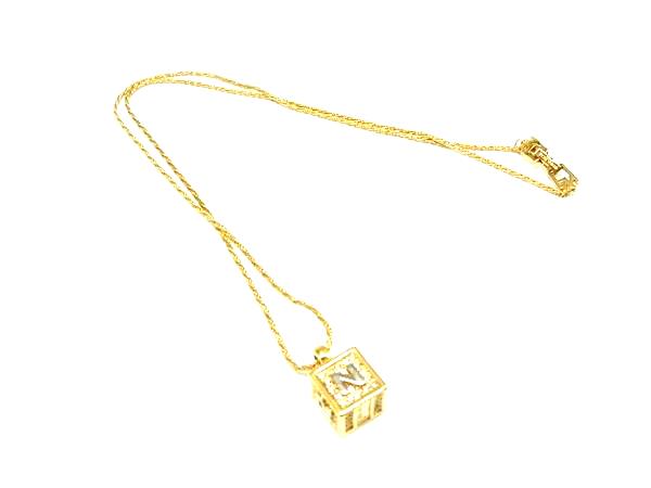 Red Coral - NINA RICCI ニナリッチ ラインストーン ネックレス ペンダント アクセサリー レディース ゴールド系 DM3073