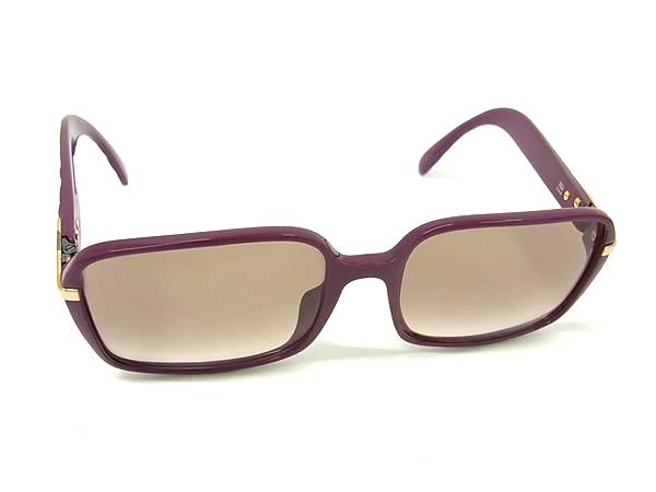 ■美品■ ChristianDior クリスチャンディオール 2318A ヴィンテージ サングラス メガネ 眼鏡 めがね レディース パープル系 DM3743