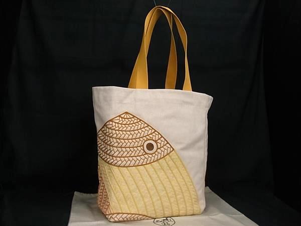 ■新品■未使用■ HERMES エルメス ポワソン ナッテ トワルアッシュ トートバッグ ショルダーバッグ 肩掛け ベージュ系 BI5260
