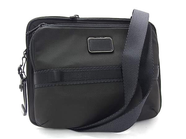 ■新品同様■ TUMI トゥミ 232796D アルファブラボー ナイロンキャンバス クロスボディ ショルダーバッグ メンズ ブラック系 BP6677...