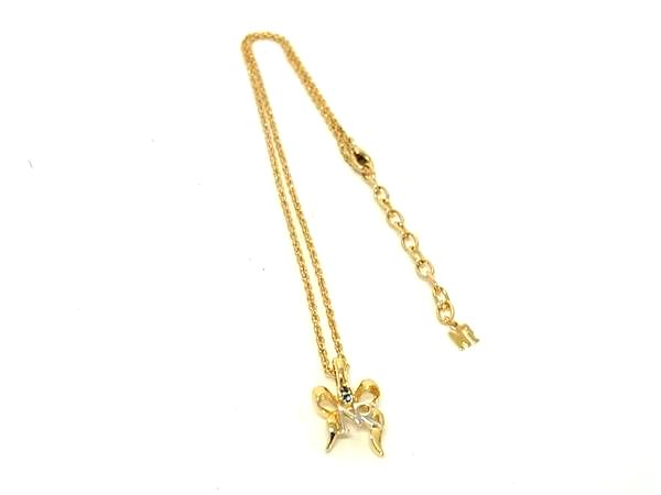 Red Coral - ■美品■ NINA RICCI ニナリッチ カラーストーン ネックレス ペンダント アクセサリー レディース ゴールド系 DJ7028