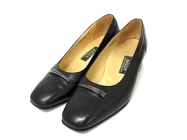 BALLY �Х꡼ �쥶�� �ҡ��� �ѥ�ץ� ɽ�������� 4 1/2 (��22.0?) �� ���塼�� ��ǥ����� �֥�å��� DJ7071