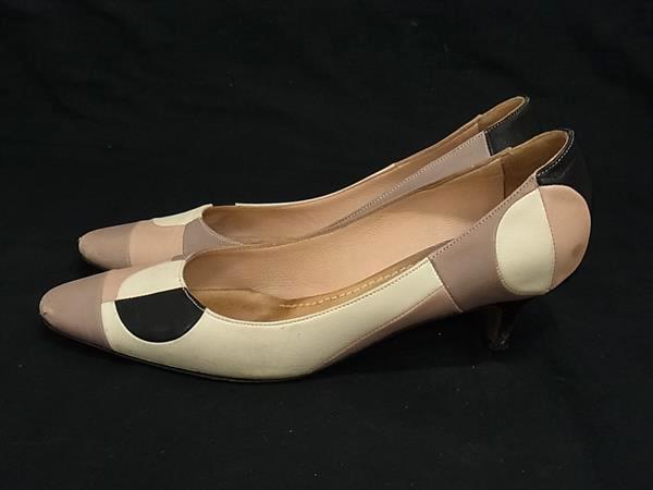 pleasure-Store 楽天市場店のMARNI マルニ レザー ヒール パンプス 表記サイズ 35 (約22.5cm) 靴 シューズ レディース ベージュ系×マルチカラー DJ7082｜アングル3