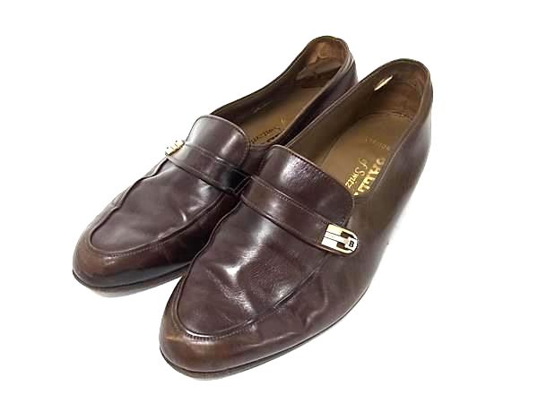 BALLY �Х꡼ �쥶�� �����ե��� ɽ�������� 4 1/2(��23.0cm) �� ���塼�� ��ǥ����� �֥饦��� DJ7250