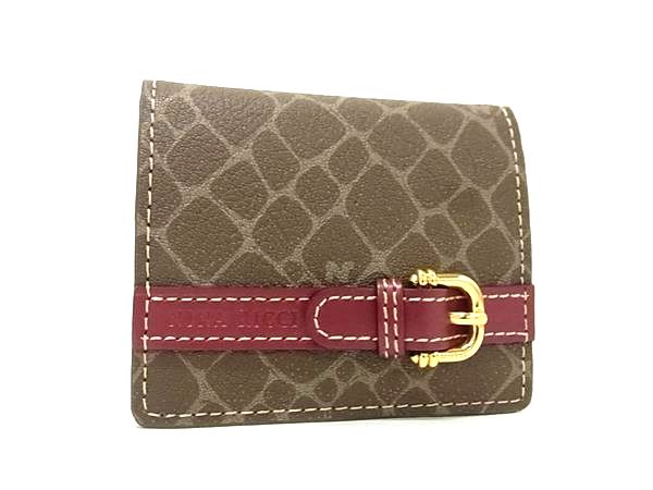 乐天商城 - ■極美品■ NINA RICCI ニナリッチ レザー コインケース コインパース 小銭入れ レディース グレージュ系 DK5964