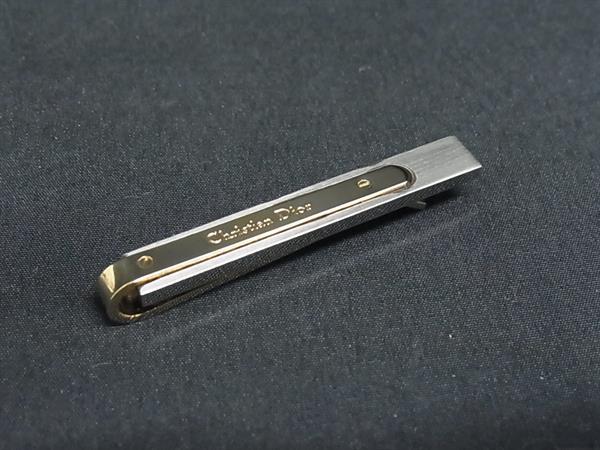 ChristianDior クリスチャンディオール ヴィンテージ タイクリップ ネクタイピン アクセサリー ビジネス メンズ ゴールド系 DN0274