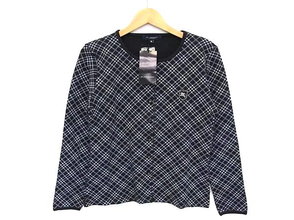 BURBERRY BLACK LABEL ショールカラー　カーディガン　ウールL BURBERRY BLACK LABEL - バーバリーブラックレーベル☆ショールカラー