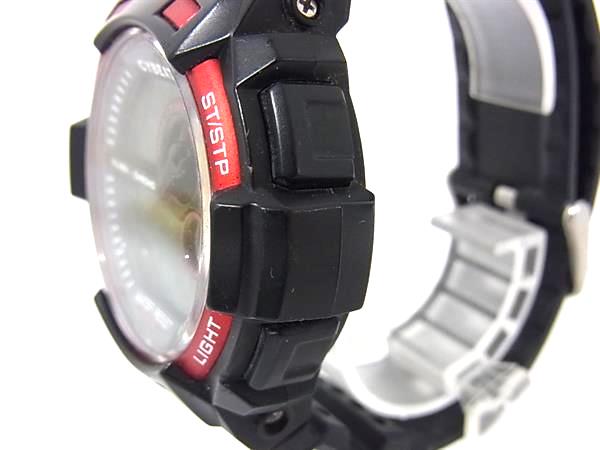 ■稼働品■美品■ CYBEAT サイビート サンフレイム J-Axis ACY14 SS クォーツ 10気圧防水 腕時計 ウォッチ ブラック系 DJ1528