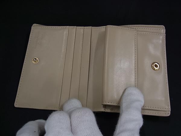 ■美品■ Samantha Thavasa サマンサタバサ レザー 二つ折り 財布 ウォレット 札入れ 小銭入れ カード入れ レディース グレー系 DJ2976