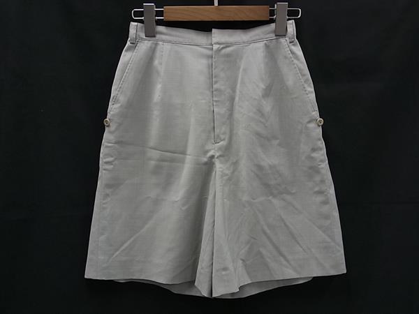 ■極美品■ BURBERRY GOLF バーバリー ゴルフ ポリエステル等 ハーフパンツ 半ズボン ボトムス 表記サイズ 9 洋服 グレー系 DN8487