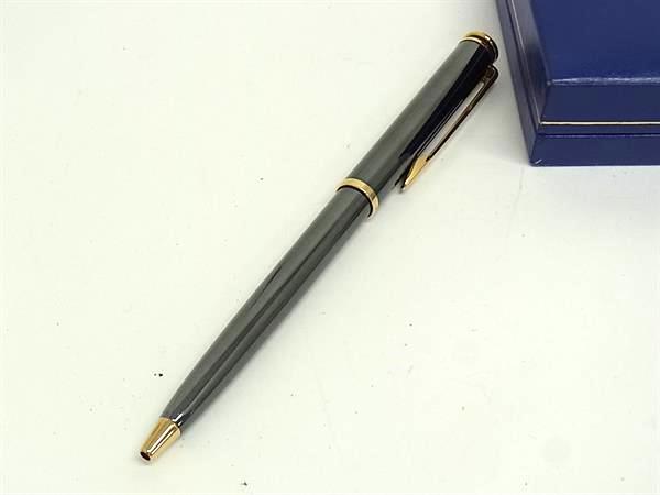 ■新品同様■ WATERMAN ウォーターマン ノック式 ボールペン 筆記用具 文房具 レディース メンズ ブラック系×ゴールド系 DH9653