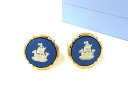 WEDGWOOD ウェッジウッド ジャスパー カフスボタン カフリンクス アクセサリー メンズ レディース ブルー系×ゴールド系 DI6048
