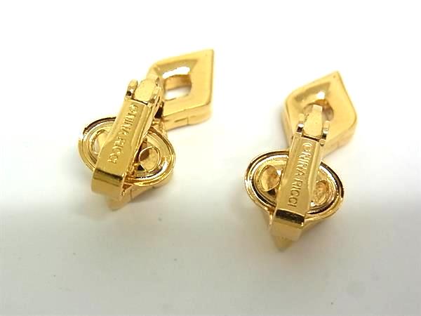 pleasure-Store 楽天市場店の■美品■ NINA RICCI ニナリッチ クリップ式 イヤリング アクセサリー レディース ゴールド系 DI6265｜アングル2