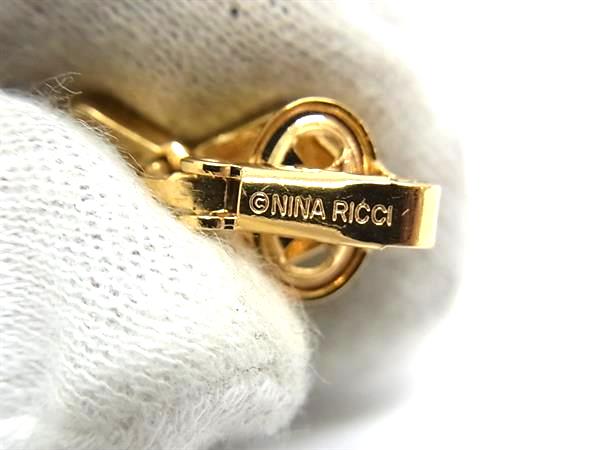 pleasure-Store 楽天市場店の■美品■ NINA RICCI ニナリッチ クリップ式 イヤリング アクセサリー レディース ゴールド系 DI6265｜アングル3