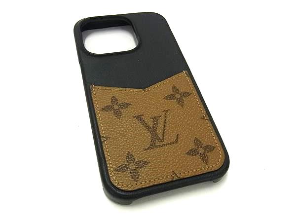 LOUIS VUITTON ルイヴィトン M82889 モノグラムリバース バンパー iPhone15Pro 対応 アイフォンケース ブラウン系 FS9919