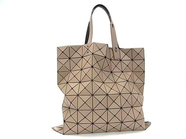 ■新品同様■ BAO BAO ISSEY MIYAKE バオバオイッセイミヤケ ルーセントプロ マット PVC ショルダーバッグ トート ベージュ系 FT7549（楽天・pleasure-Store　楽天市場店）