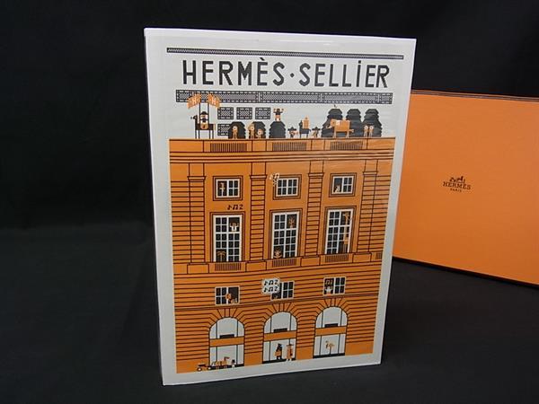 ■新品■未使用■ HERMES エルメス セリエ ノート メモ帳 文房具 ステーショナリー アイボリー系×オレンジ系 FT8230