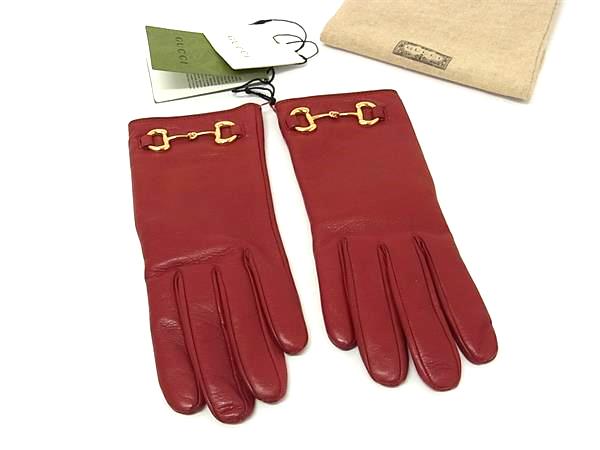 ❤️新品未使用　GUCCIグッチ　スウェード　手袋グローブ　レッド　レディース　7 グッチ 手袋（レディース） 人気ブランドランキング2026 | ベスト