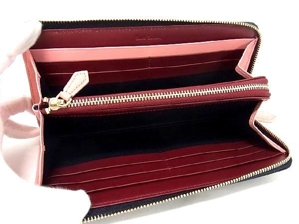 ■極美品■ Paul Smith ポールスミス レザー L字ファスナー 長財布 ウォレット 札入れ 小銭入れ ネイビー系 AQ3377