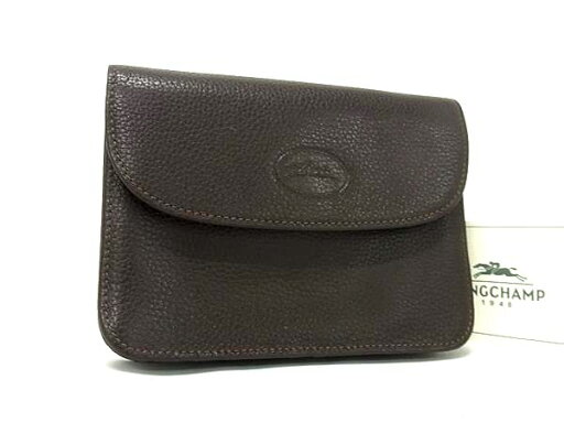 LONGCHAMP ロンシャン レザー 二つ折り ポーチ 財布 ウォレット マルチケース 小物入れ カード入れ ブラウン系 DI5189 LONGCHAMP ロンシャン レザー 二つ折り ポーチ 財布 ウォレット マルチケース 小物入れ カード入れ ブラウン系 DI5189