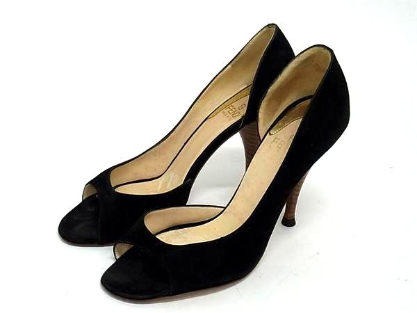 FENDI �ե���ǥ� �������� �ҡ��� ������� ɽ�������� 36 1/2 (��23.5cm) �� ���塼�� ��ǥ����� �֥�å��� DG8345