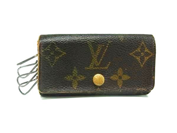 乐天商城 - LOUIS VUITTON ルイヴィトン M62631 モノグラム ミュルティクレ4 4連 キーケース 鍵入れ ブラウン系 DM0604
