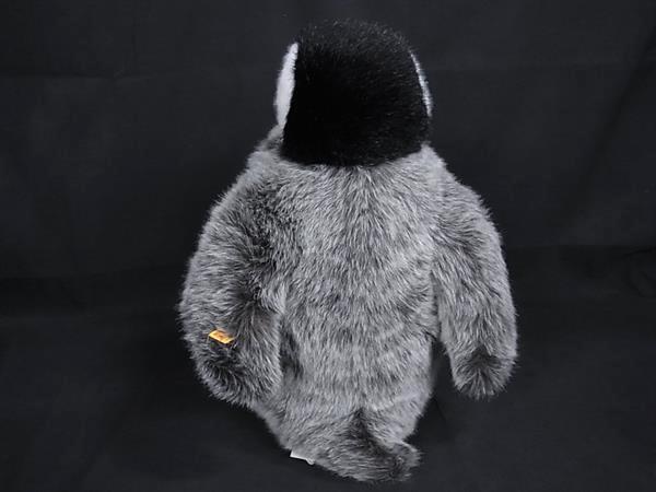 pleasure-Store 楽天市場店の■新品同様■ Steiff シュタイフ 504976 ベイビーペンギン ぬいぐるみ グレー系×アイボリー系 FP6343｜アングル2