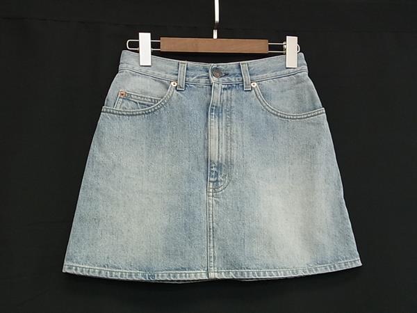 樂天商城 - ■美品■ GUCCI グッチ ドラえもん コラボ コットン100％ ミニスカート ボトムス サイズ 42 洋服 レディース ブルー系 FQ4540