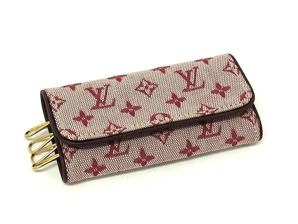 ■極美品■ LOUIS VUITTON ルイヴィトン M92426 モノグラムミニ ミュルティクレ4 4連 キーケース 鍵入れ スリーズ ボルドー系 FR9869
