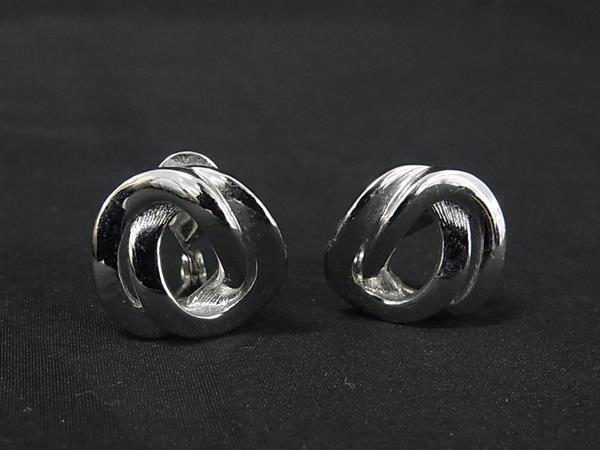 ■美品■ MONET モネ クリップ式 イヤリング アクセサリー レディース シルバー系 DI6972