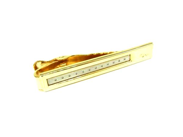 ChristianDior クリスチャンディオール ネクタイピン タイクリップ アクセサリー ビジネス 紳士 メンズ ゴールド系 DM3020