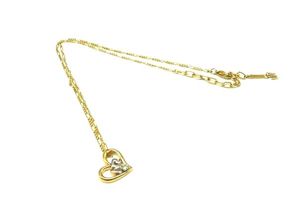 NINA RICCI ニナリッチ ラインストーン ハートモチーフ ネックレス ペンダント アクセサリー レディース ゴールド系 DM3049