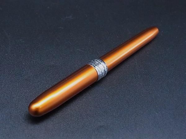 ■美品■ PLATINUM プラチナ プレジール キャップ式 万年筆 筆記用具 文房具 ステーショナリー オレンジ系✕シルバー系 DJ3544 ypeace2015-10057908 pleasure-Store 楽天市場店 サンプル画像2