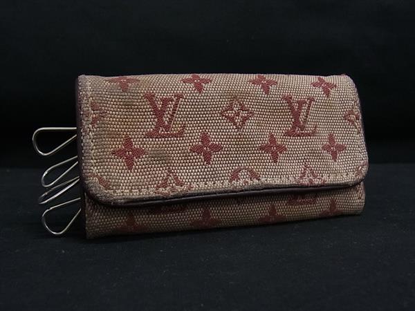乐天商城 - LOUIS VUITTON ルイヴィトン M92426 モノグラムミニ ミュルティクレ4 4連 キーケース 鍵入れ スリーズ ボルドー系 DM4196
