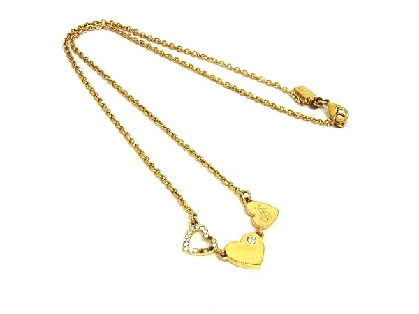乐天商城 - COACH コーチ ハート ラインストーン ネックレストップ ペンダント アクセサリー レディース ゴールド系 DM4339