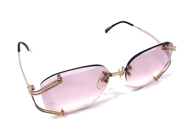 ChristianDior クリスチャンディオール サングラス メガネ 眼鏡 レディース メンズ ブラック系×ゴールド系 DM5173