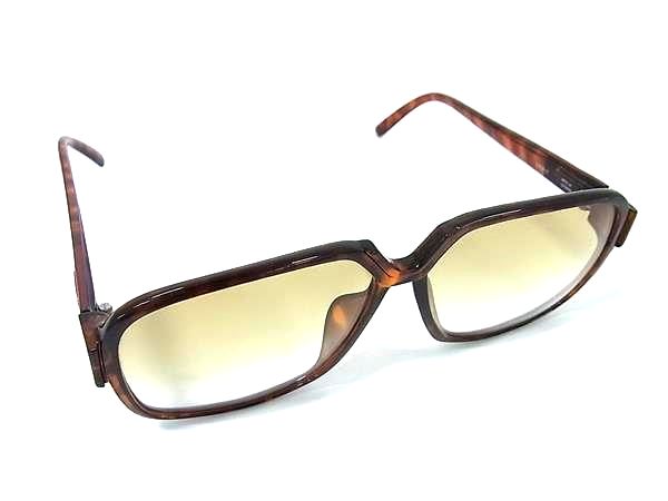 ■美品■ ChristianDior クリスチャンディオール 2181A 11 べっ甲調 サングラス メガネ 眼鏡 レディース メンズ ブラウン系 DM5191