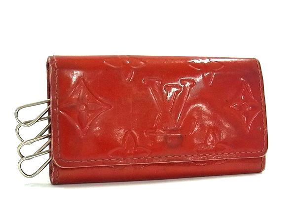 LOUIS VUITTON ルイヴィトン M91976 モノグラムヴェルニ ミュルティクレ4 4連  ...