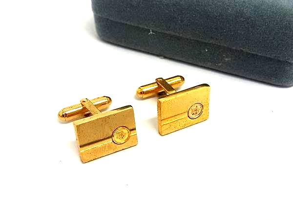 ChristianDior ディオール ヴィンテージ カフスボタン カフリンクス アクセサリー ビジネス 紳士 メンズ ゴールド系 DN0749