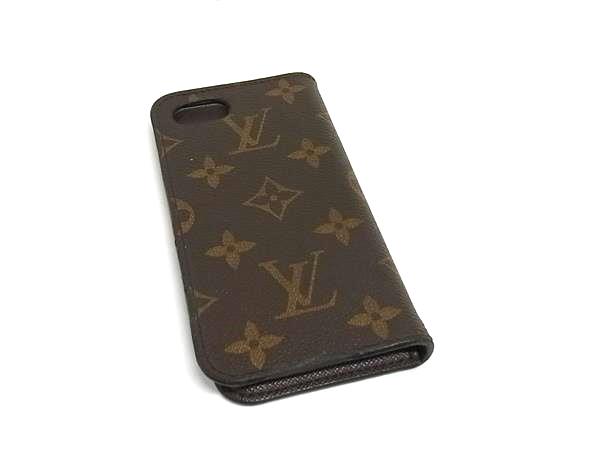 LOUIS VUITTON ルイヴィトン M61905 モノグラム フォリオ iPhone7 iPhone8対応 アイフォンケース スマホケース ブラウン系 DN0769