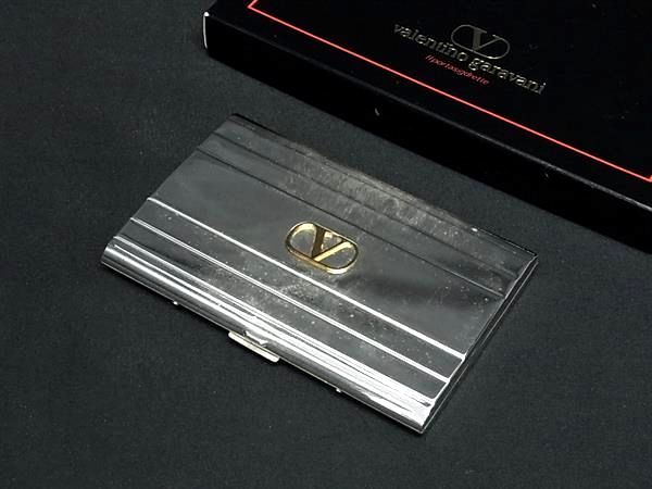VALENTINO GARAVANI ヴァレンティノ ガラヴァーニ シガレットケース 煙草ケース マルチケース メンズ レディース シルバー系 DJ9783