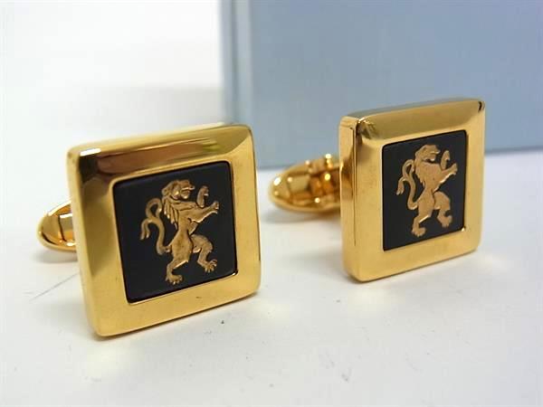 ■美品■ WEDGWOOD ウェッジウッド ジャスパー カフスボタン カフリンクス アクセサリー 紳士 メンズ ゴールド系 DJ9915
