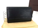 ■美品■ LOUIS VUITTON ルイヴィトン M63812 エピ ミュルティクレ6 6連 キーケース 鍵入れ メンズ レディース ブラック系 FN5706
