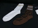 ■新品■未使用■ FENDI×VERSACE フェンディ×ヴェルサーチ フェンダーチェ ズッカ柄 コットン 靴下 ソックス 2点セット FP2477