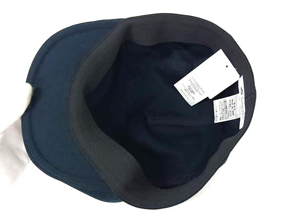 ■新品■未使用■ LACOSTE ラコステ コットン100%キャスケット 帽子 表記サイズ 58cm メンズ ネイビー系 BN3603