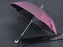 ■美品■ Pasotti パソッティ シルバーブルドッグ 長傘 雨具 高級傘 アンブレラ メンズ レディース ブラウン系 FL6473