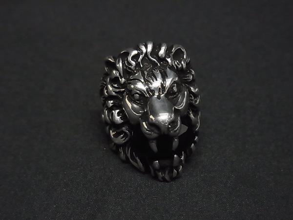 □極美品□ GUCCI グッチ ライオンヘッド カラーストーン リング 指輪