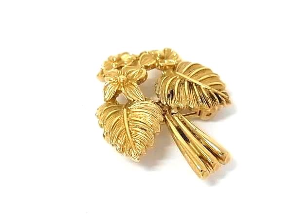 ■新品同様■ ChristianDior ディオール ヴィンテージ ピンブローチ ピンバッチ アクセサリー レディース ゴールド系 BQ6765