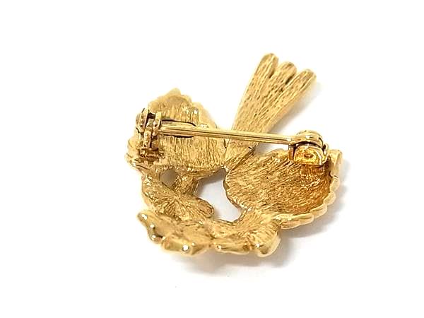 pleasure-Store 楽天市場店の■新品同様■ ChristianDior ディオール ヴィンテージ ピンブローチ ピンバッチ アクセサリー レディース ゴールド系 BQ6765｜アングル2
