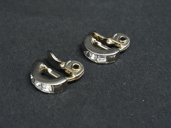 MONET モネ クリップ式 ラインストーン イヤリング アクセサリー レディース ゴールド系 DM5416